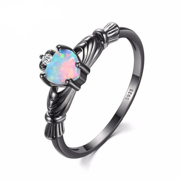 Opal Heart Ring