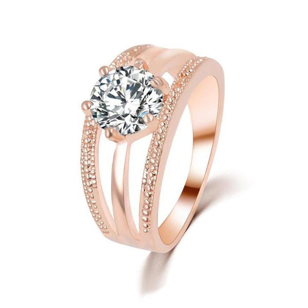 3 Part Solitaire Ring