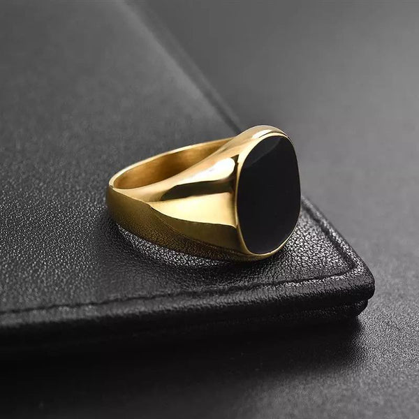 Black Signet Ring