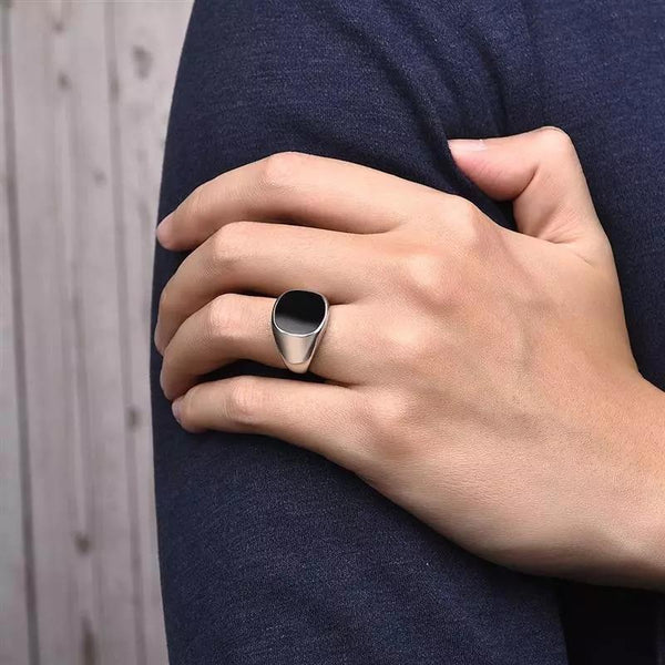 Black Signet Ring