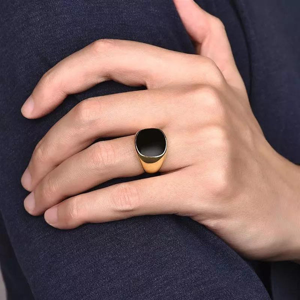 Black Signet Ring