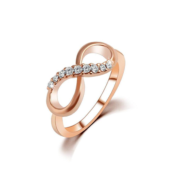 Crystal Infinity Ring