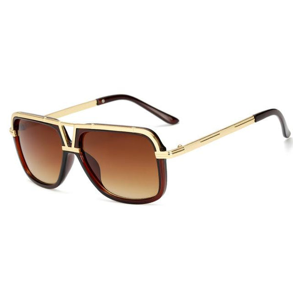 Gold Bridged Sunglasses