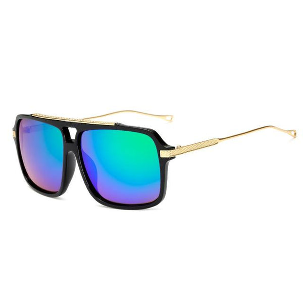 Oversized Gold Arm Sunglasses