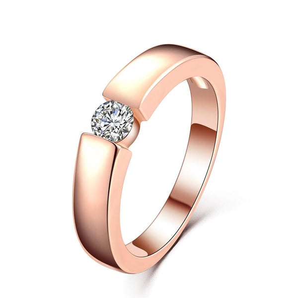 Solitaire Crystal Ring