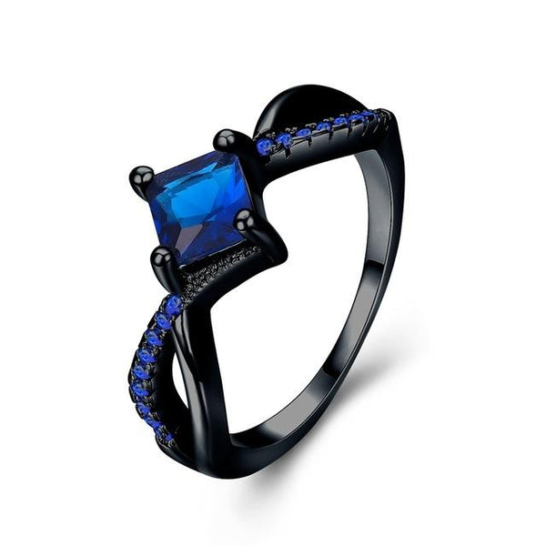 Square Cut Zirconia Ring