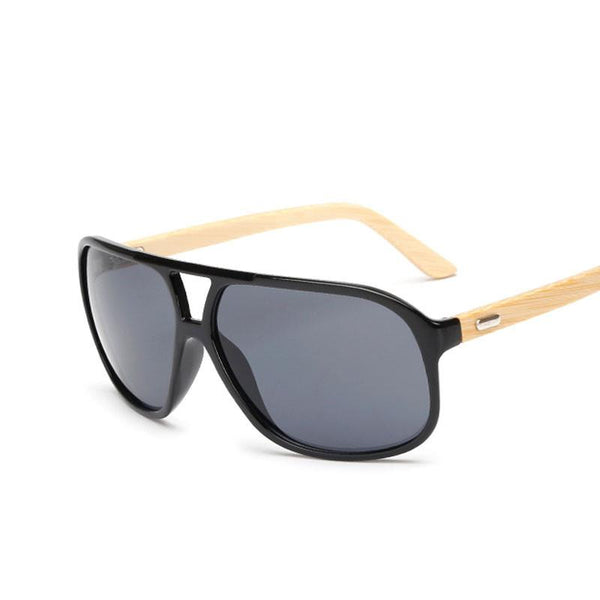 Vintage Bamboo Frame Sunglasses