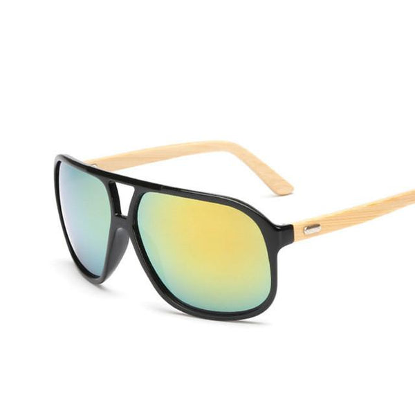 Vintage Bamboo Frame Sunglasses